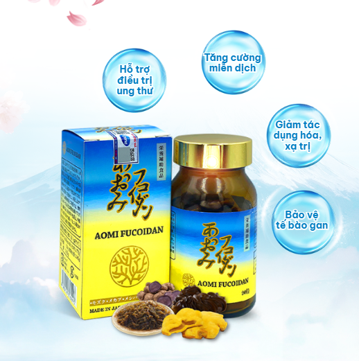 Viên uống phòng và hỗ trợ điều trị ung thư Aomi Fucoidan( Hộp 90 viên ) - Hình ảnh 3