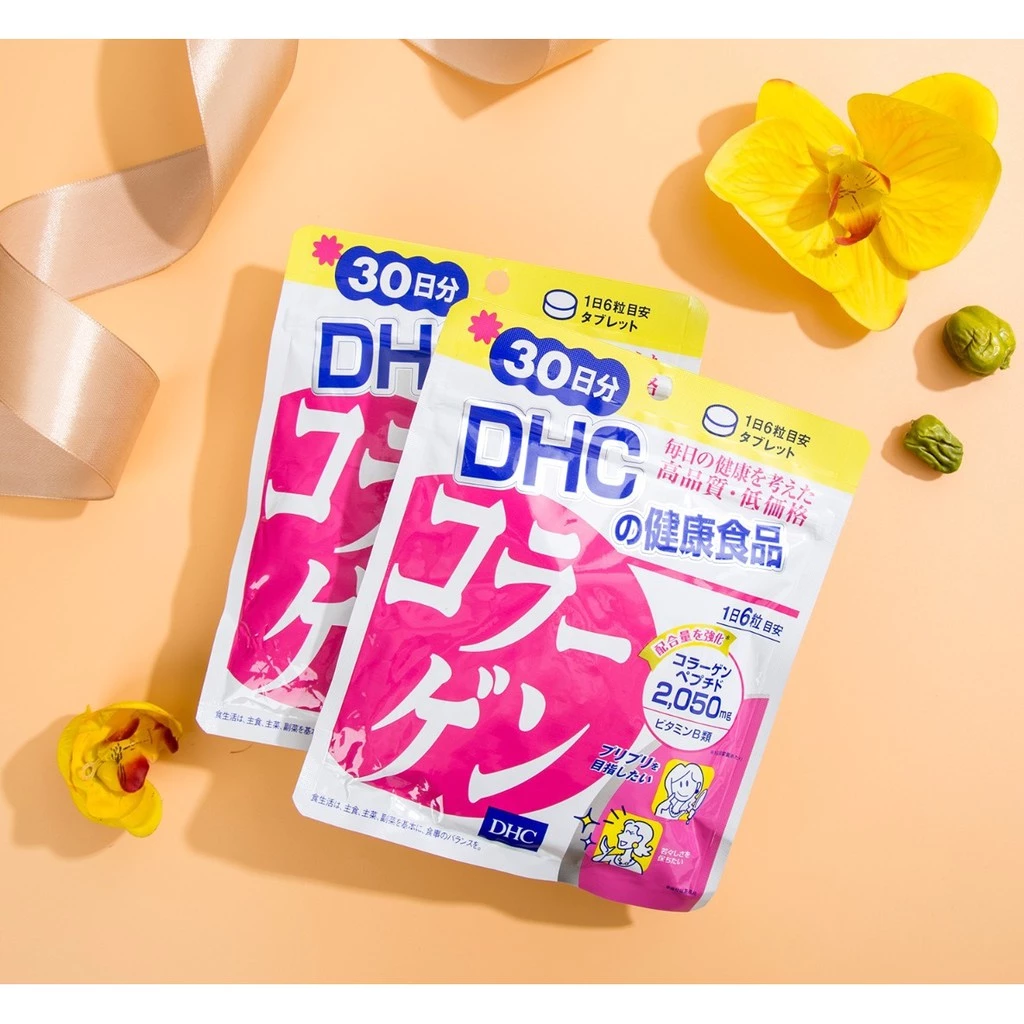 Viên uống DHC Collagen hỗ trợ làm đẹp và tăng độ đàn hồi cho da. - Hình ảnh 4