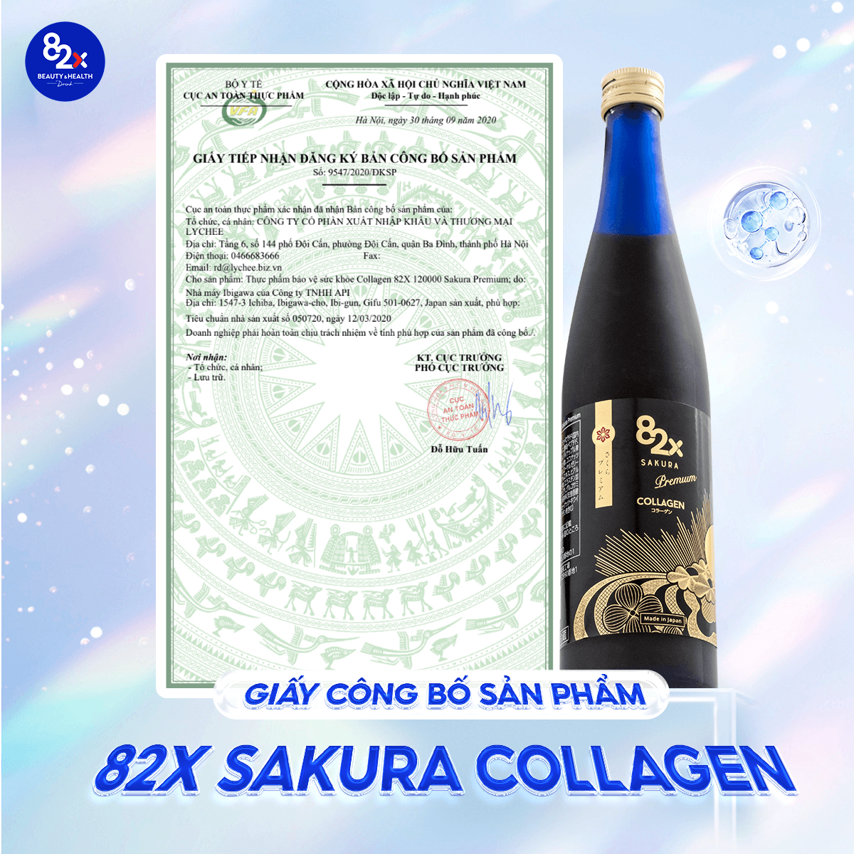 Thực phẩm bảo vệ sức khỏe Collagen 82X 120000 Sakura Premium - Hình ảnh 5